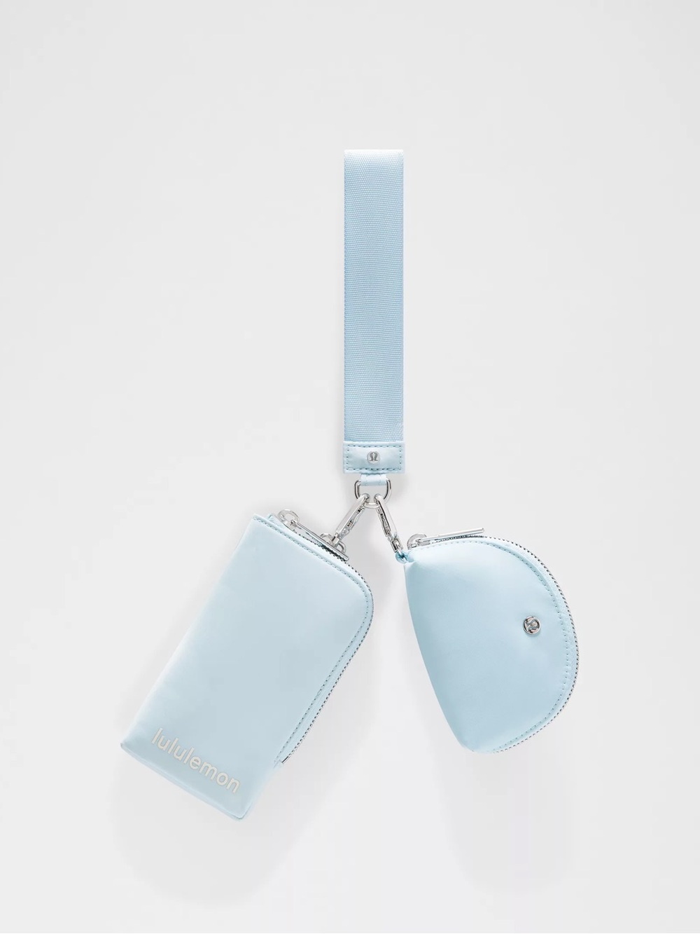 🩵 NWT | Lululemon | Dual Pouch Wristlet Wallet in Foam Cloud (Light Blue)